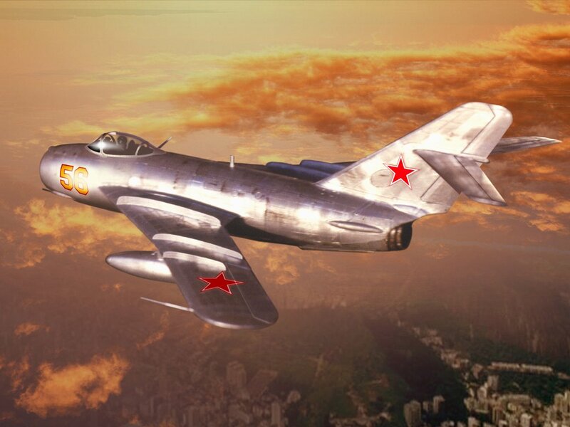 Silver Jet Airplane — Orange