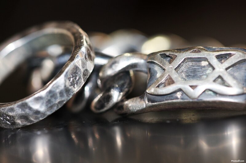 Silver jewelry with Star of David