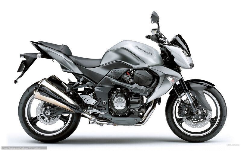 silver kawasaki motorcycle