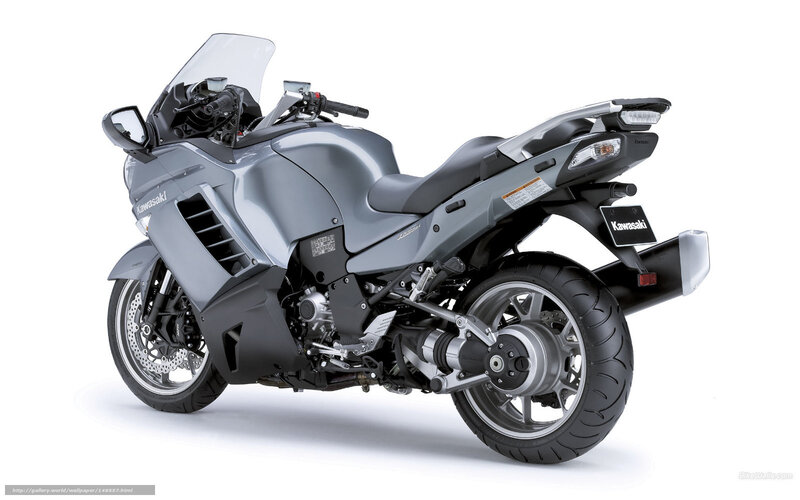 Silver Kawasaki Motorcycle — Gray, Neutral
