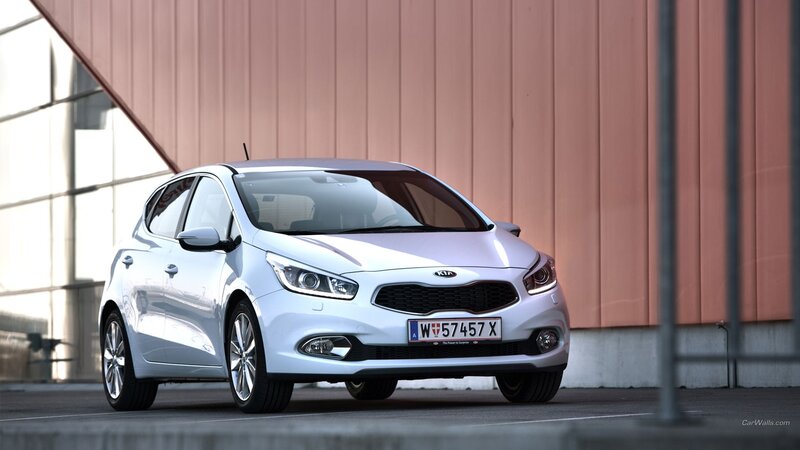 Silver Kia Cee'd Hatchback — White