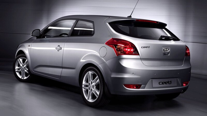 Silver Kia Ceed Hatchback — Dramatic, Photograph