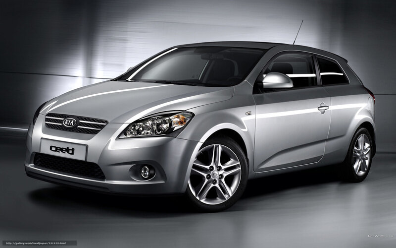 Silver Kia Ceed Hatchback
