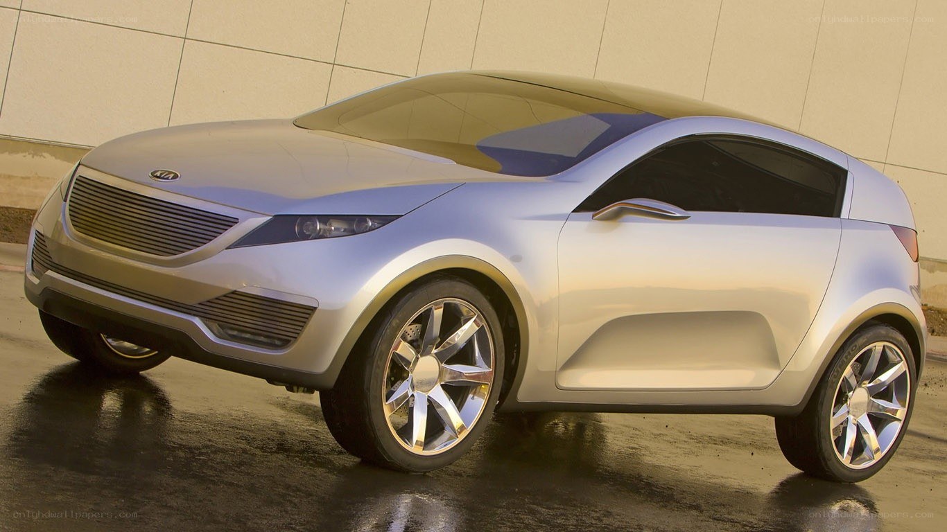 silver kia concept car