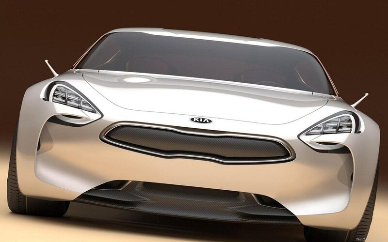 Silver Kia Concept Car — Dramatic