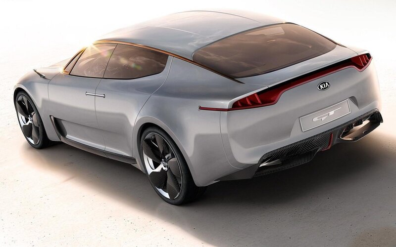 Silver Kia Concept Car — Modern