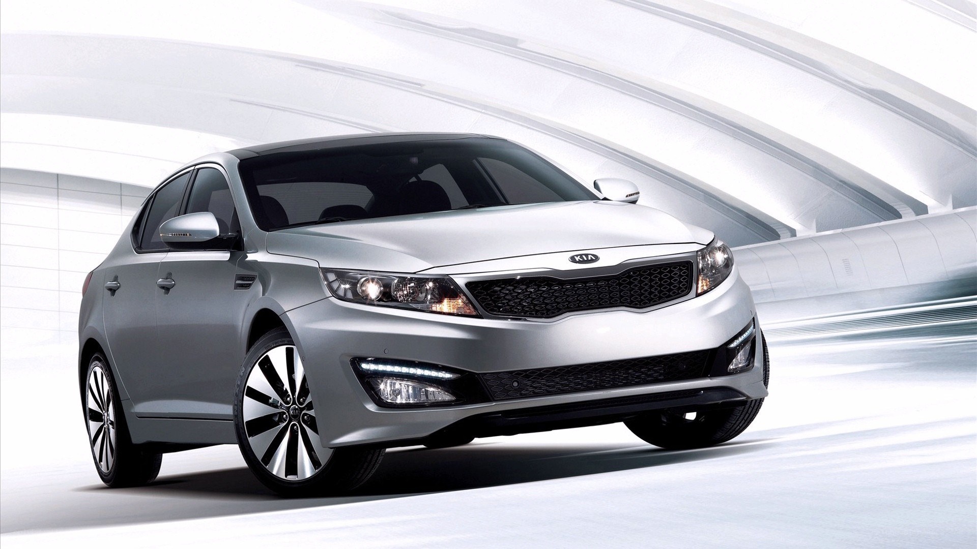 Silver Kia Optima sedan