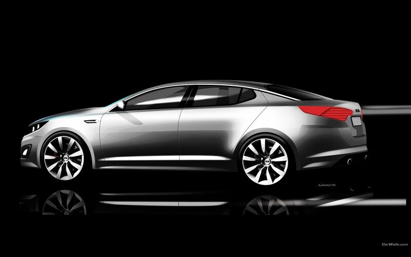 silver kia sedan concept