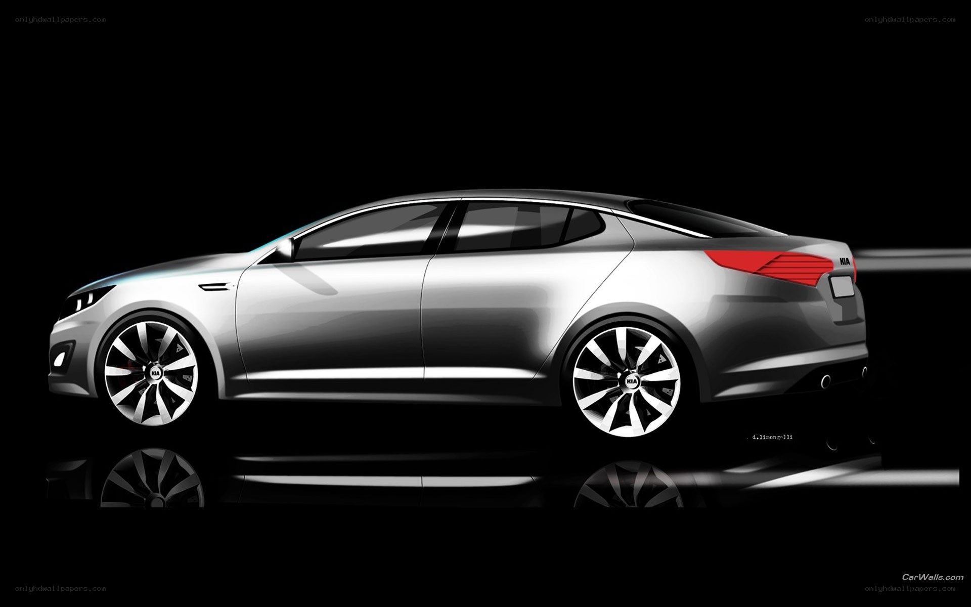 silver kia sedan concept