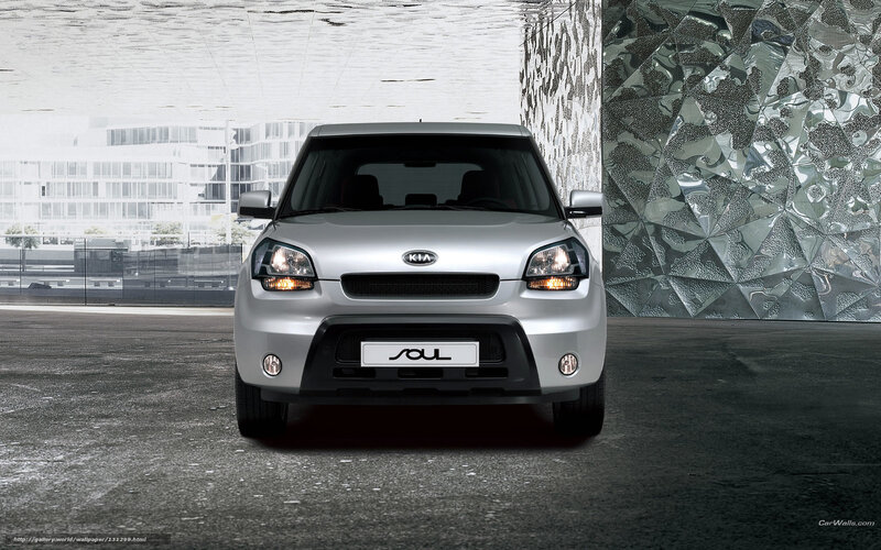 Silver Kia Soul car
