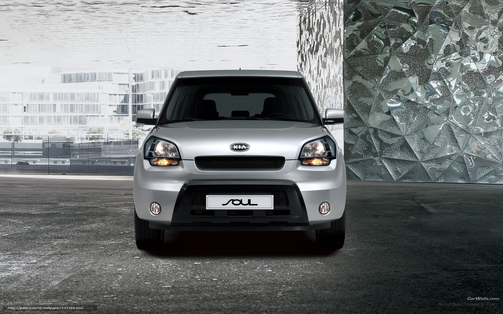 Silver Kia Soul car