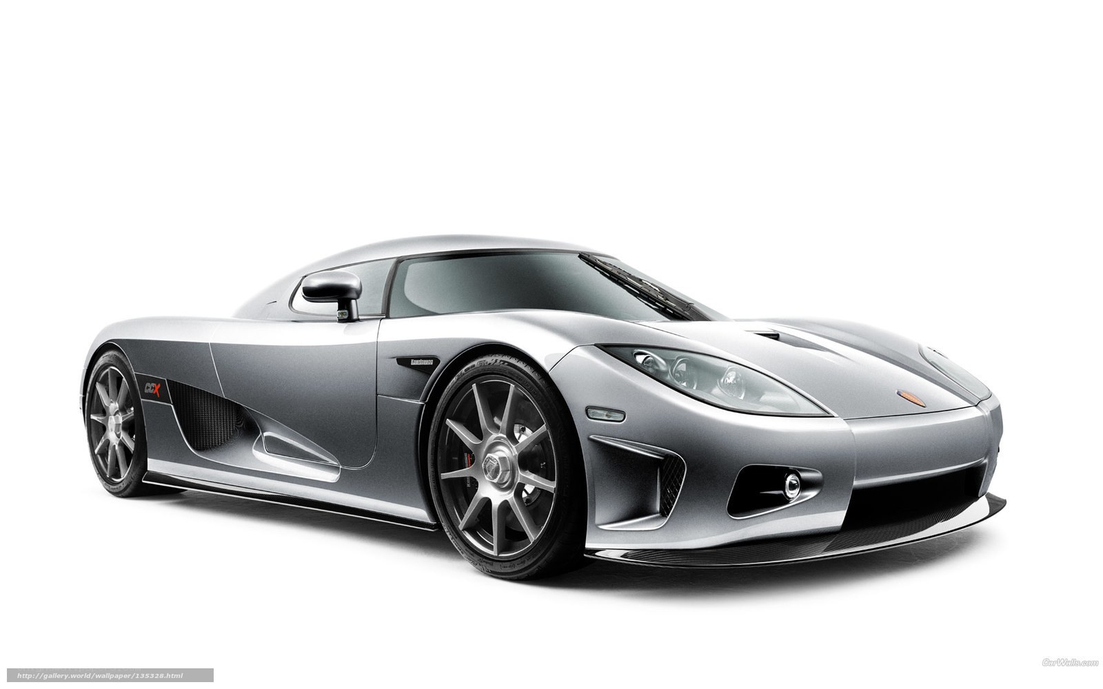 silver koenigsegg ccx sports car