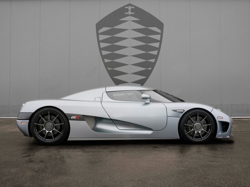 silver koenigsegg ccx sports car