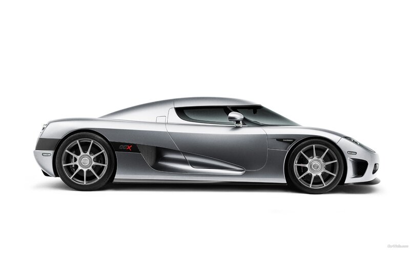 silver koenigsegg ccx sports car