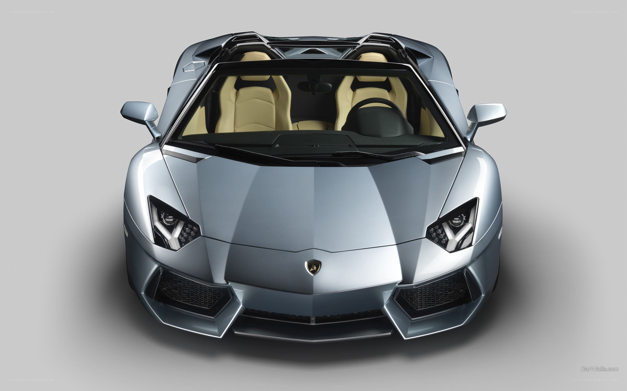 silver lamborghini aventador