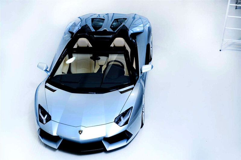 Silver Lamborghini Aventador — Clean, Modern