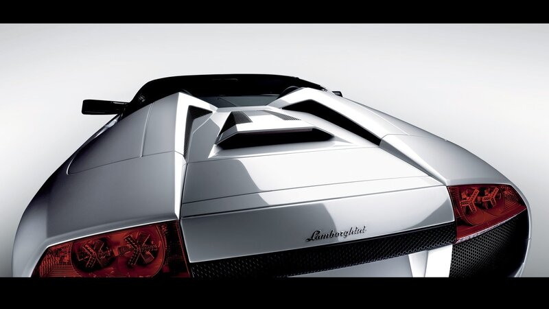 Silver Lamborghini Car — Dramatic, Photograph, Taillights