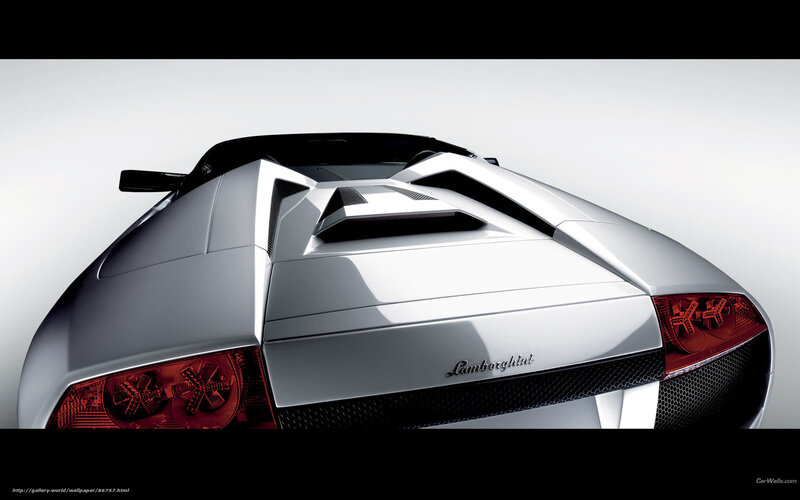 Silver Lamborghini Car — Dramatic, Photograph