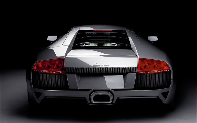 Silver Lamborghini Car — Gray
