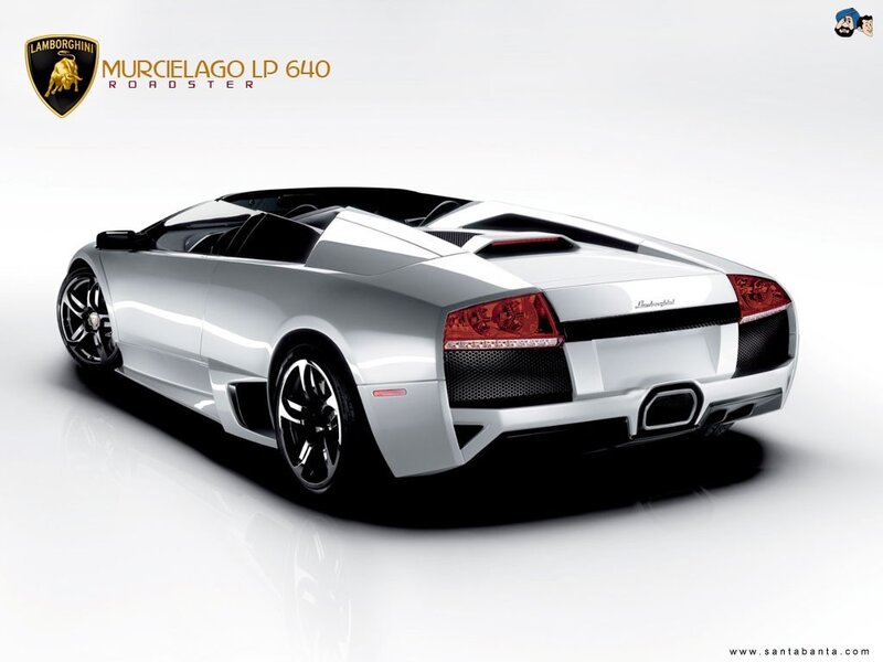 Silver Lamborghini Car — White