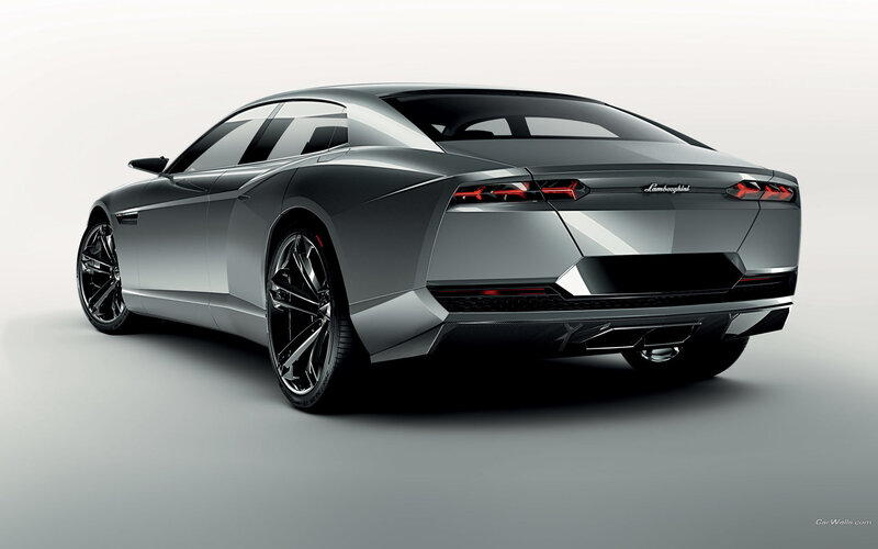 Silver Lamborghini Concept Car — 3d Render