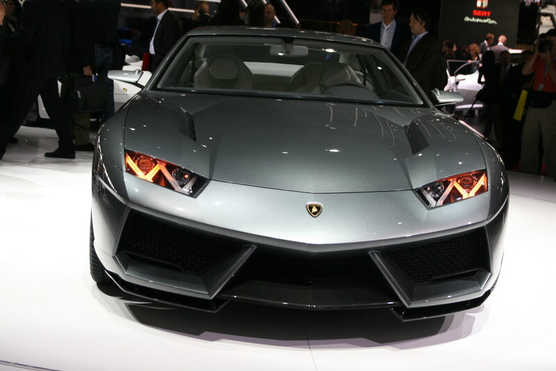 Silver Lamborghini Concept Car — Gray, Dramatic