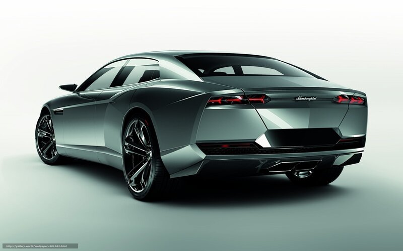 Silver Lamborghini Concept Car — Gray, Modern
