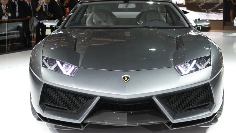 Silver Lamborghini Concept Car — Gray, Neutral, Photograph