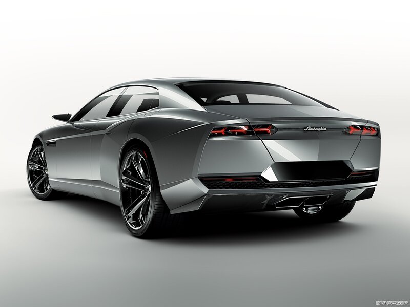 Silver Lamborghini Concept Car — Gray, Sleek, 3d Render, Wheels, Taillights