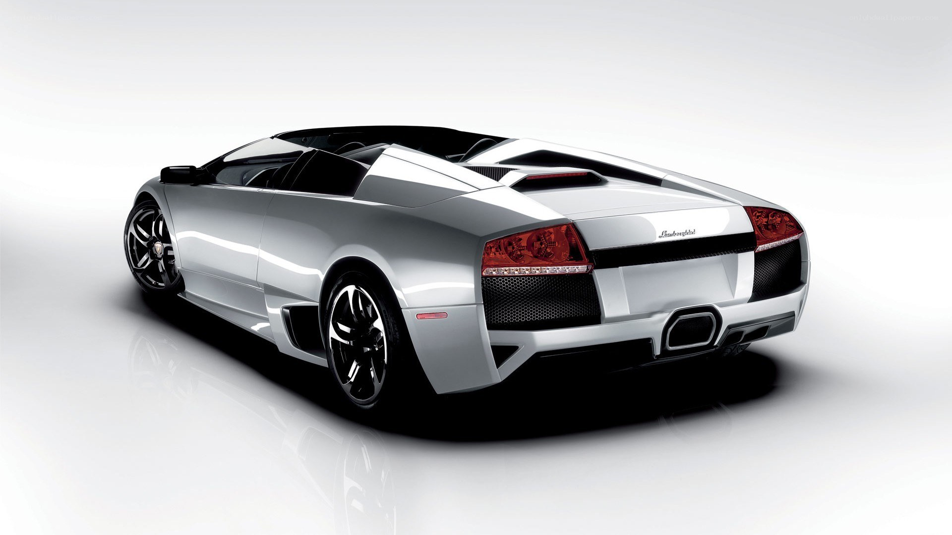 silver lamborghini convertible