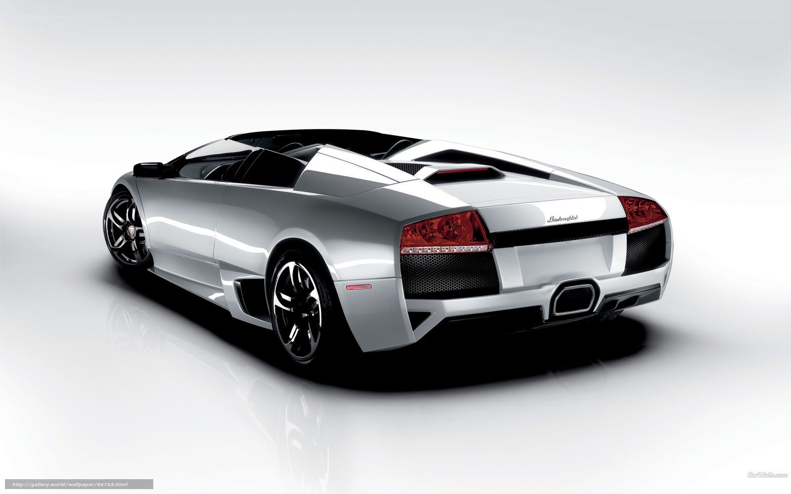 silver lamborghini convertible