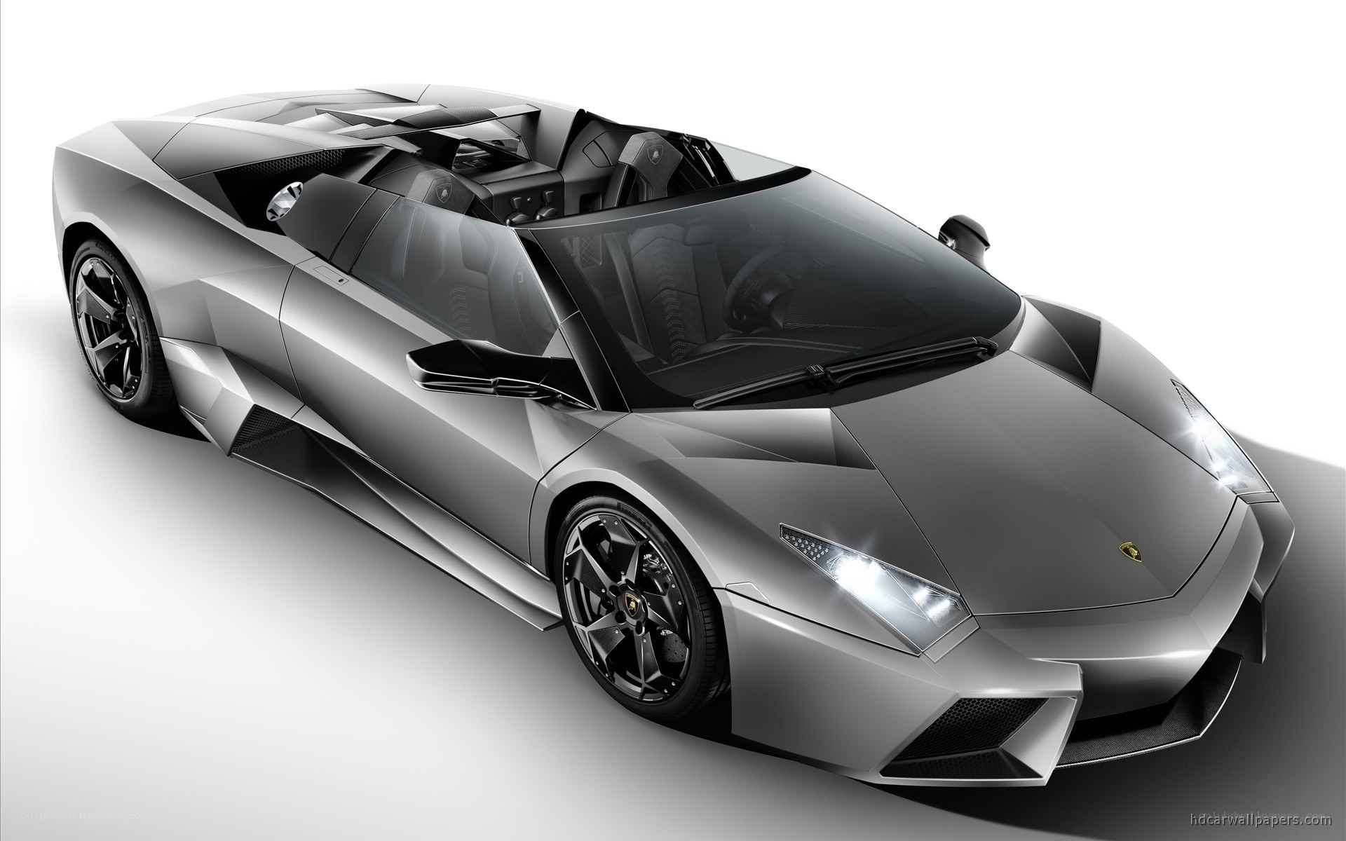 silver lamborghini convertible