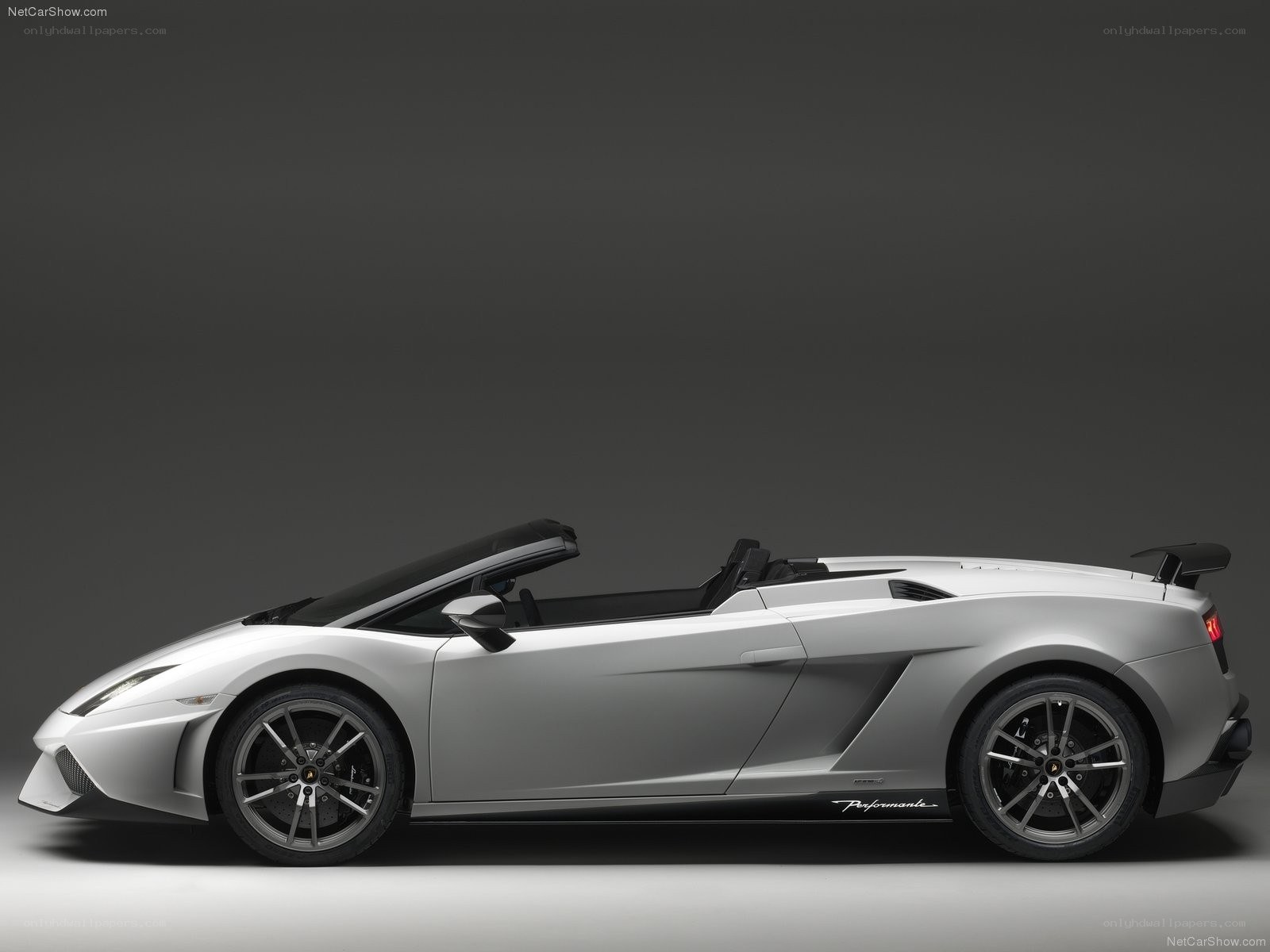 silver lamborghini convertible