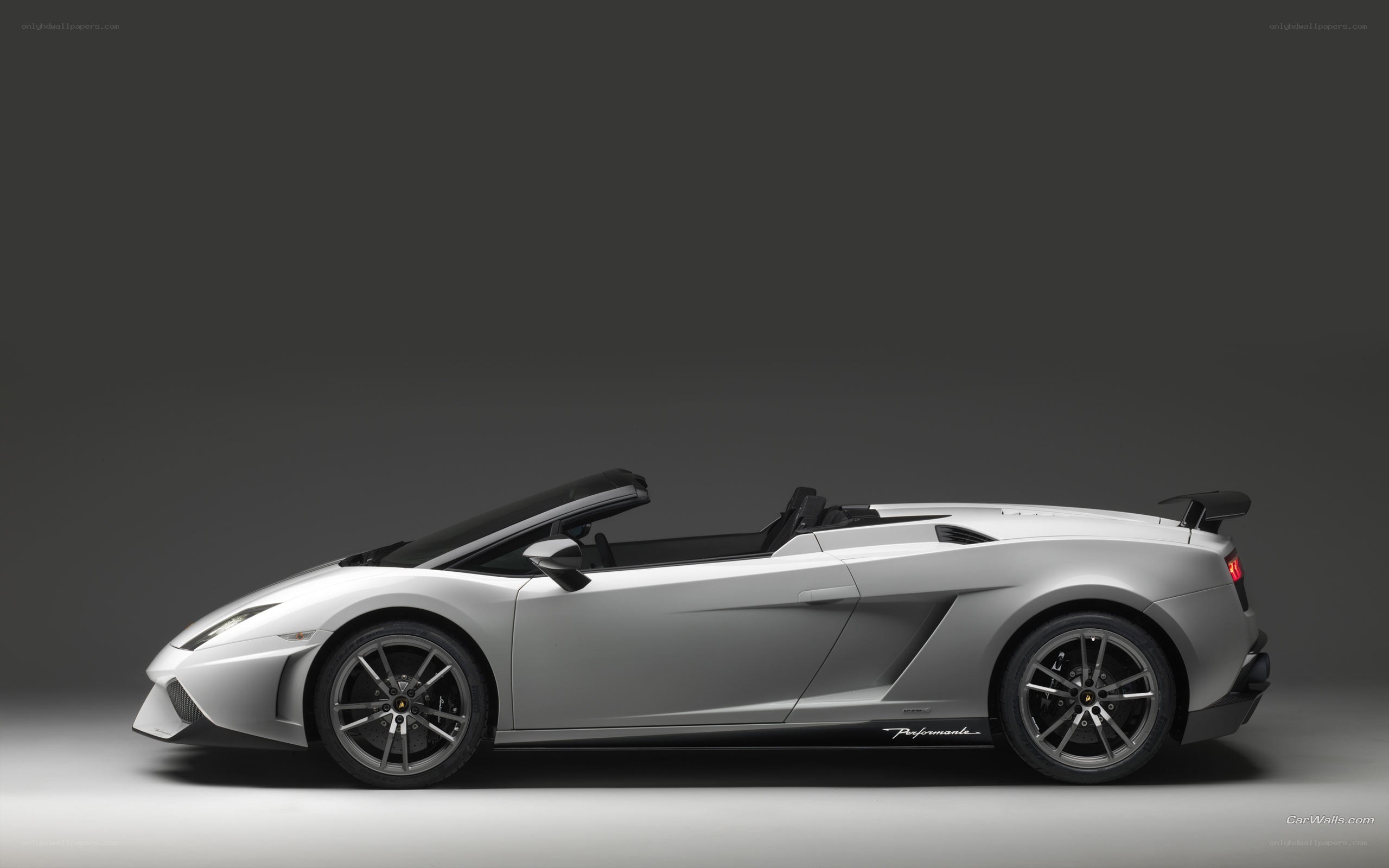silver lamborghini convertible