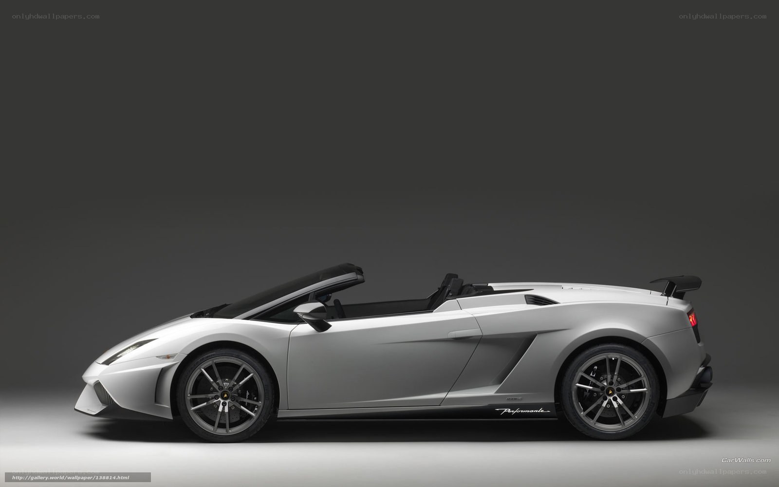silver lamborghini convertible