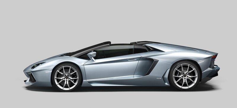 silver lamborghini convertible