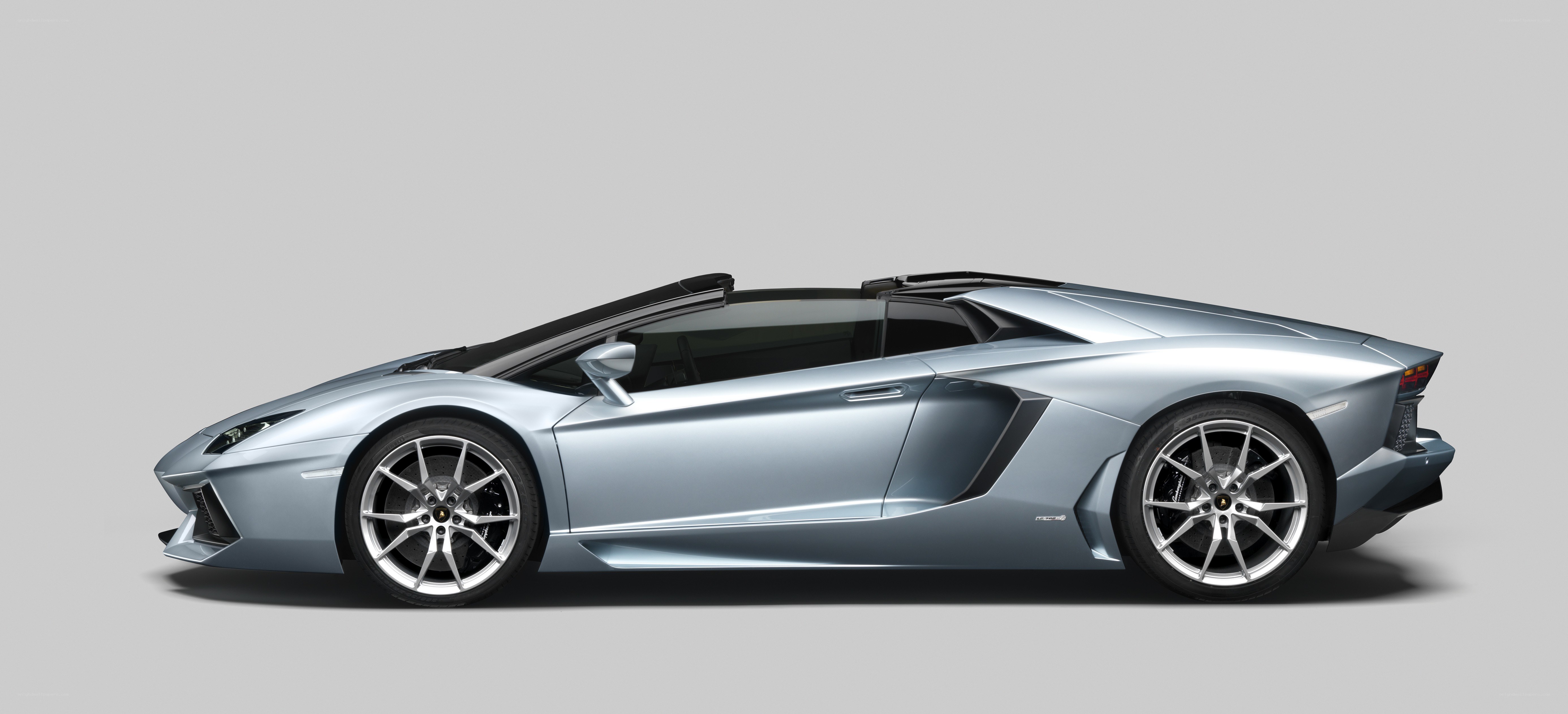 silver lamborghini convertible