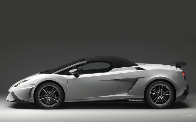 silver lamborghini convertible