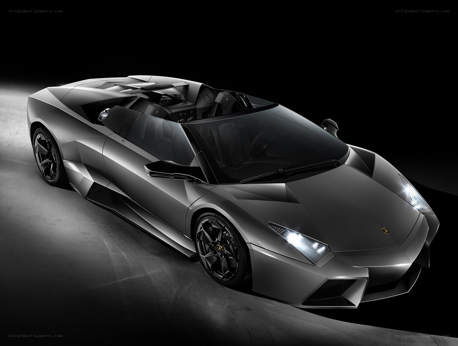 silver lamborghini convertible