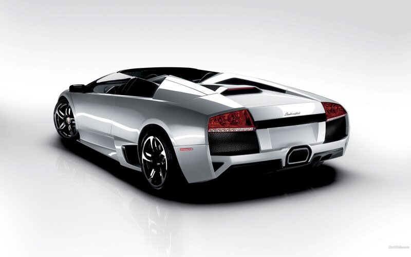Silver Lamborghini Convertible — Clean, Modern