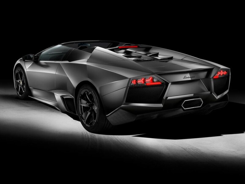 Silver Lamborghini Convertible — Gray, Dramatic, Photograph, Car, Lights