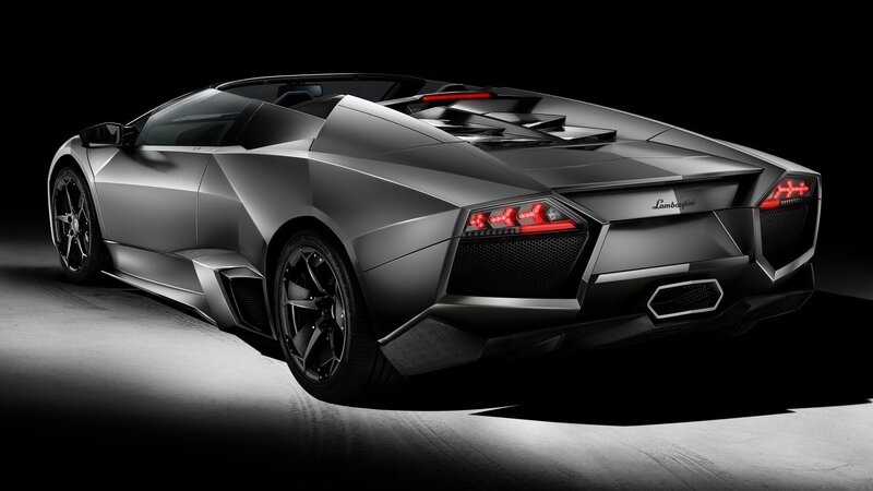 Silver Lamborghini Convertible — Gray, Dramatic, Photograph, Car