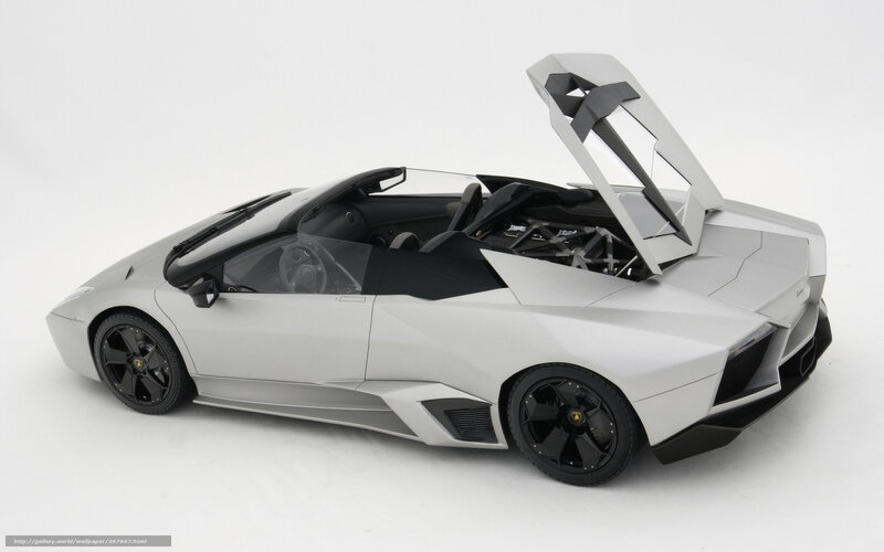 Silver Lamborghini Convertible — Neutral, Photograph, Car