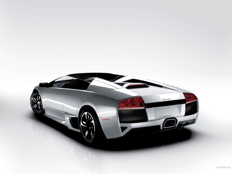 Silver Lamborghini Convertible — Neutral, Photograph, Car, Tires