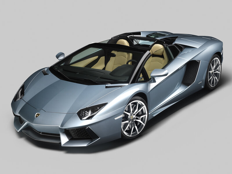 Silver Lamborghini Convertible — Neutral