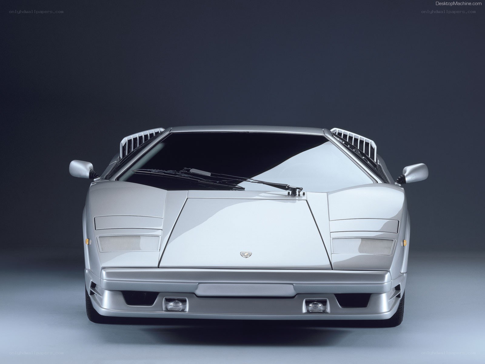 Silver Lamborghini Countach