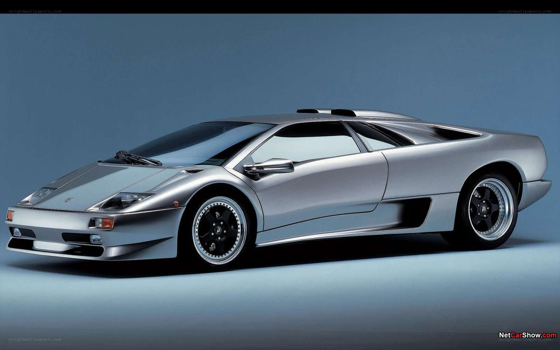 Silver Lamborghini Diablo