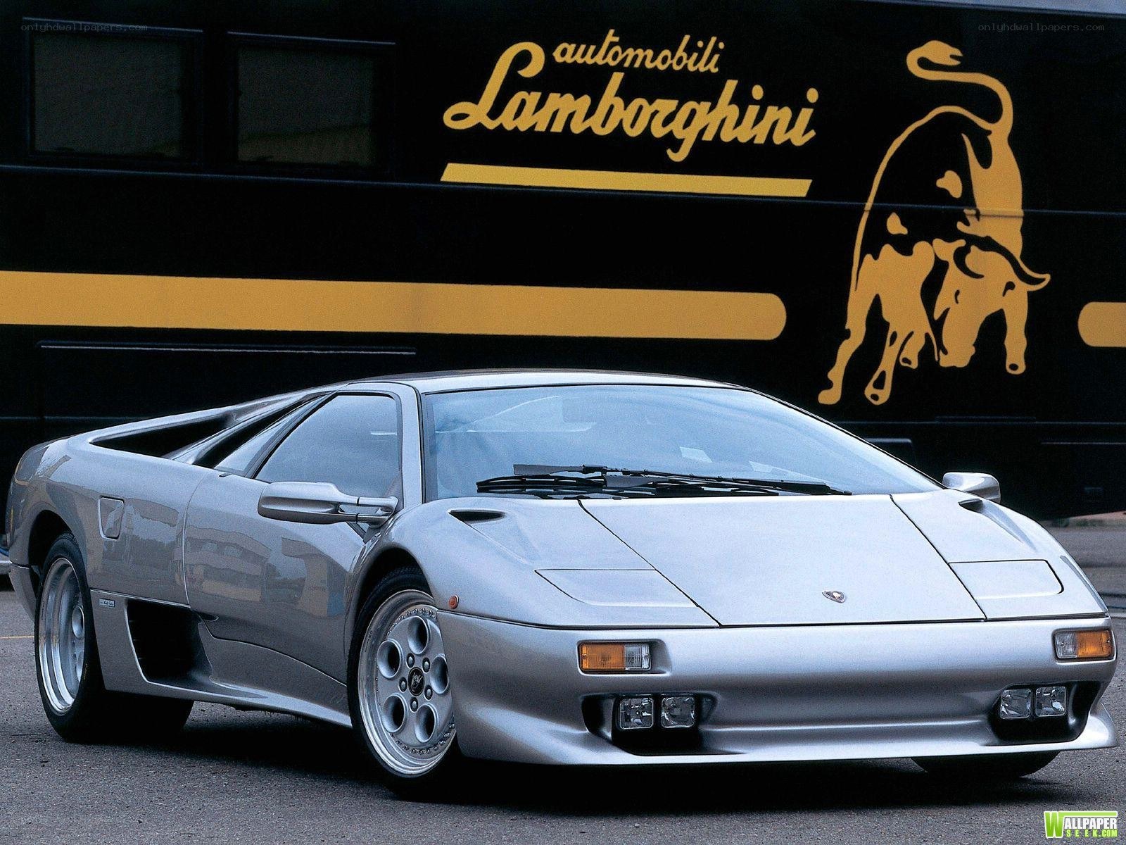 Silver Lamborghini Diablo