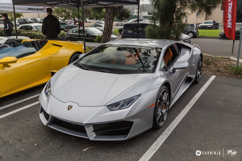 Silver Lamborghini Huracan — Gray, Calm, Afternoon