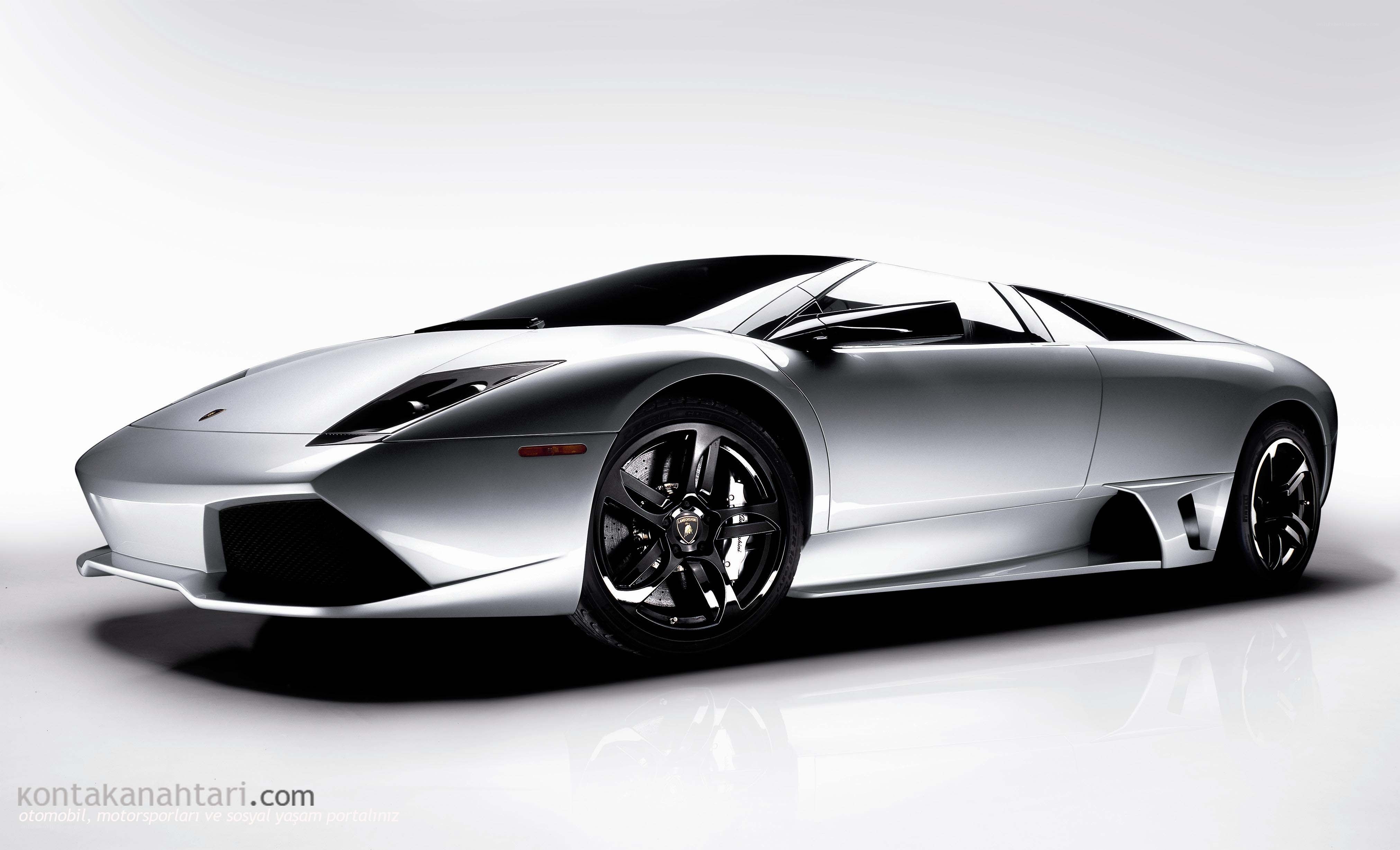 Silver Lamborghini Murcielago
